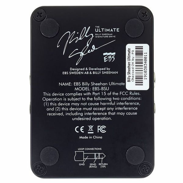 EBS PEDAL FX BAJO OVERDRIVE ULTIMATE SIGNATURE