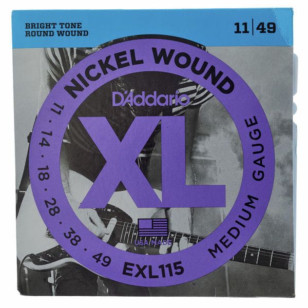 D'Addario EXL115, Cuerdas de guitarra eléctrica 11