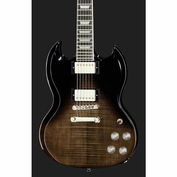 EPIPHONE SG MODERN FIGURED TRANS BLACK FADE