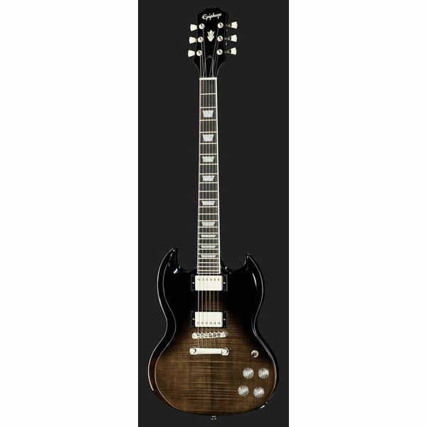EPIPHONE SG MODERN FIGURED TRANS BLACK FADE