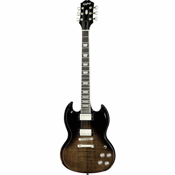 EPIPHONE SG MODERN FIGURED TRANS BLACK FADE