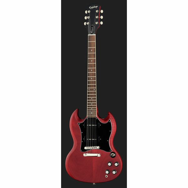 EPIPHONE SG CLASSIC P-90S WORN CHERRY
