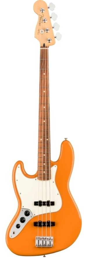 FENDER PLAYER JAZZ BASS CAPRI ORANGE PF ZURDO