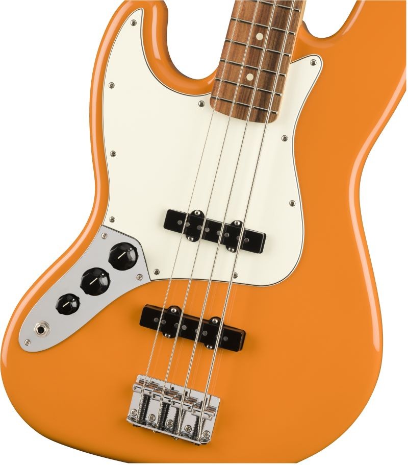FENDER PLAYER JAZZ BASS CAPRI ORANGE PF ZURDO