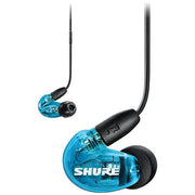 Shure SE215 con cable removible RMCE-UNI. Mic y control. Azul