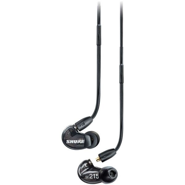 Shure SE215 con cable removible RMCE-UNI. Mic y control. Negro