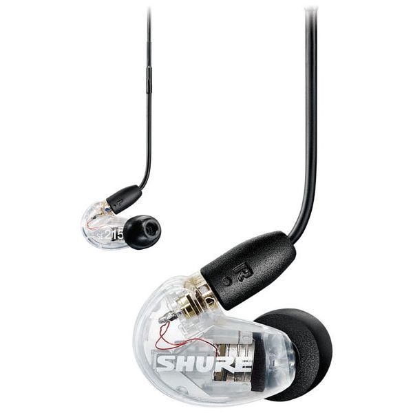 Shure SE215 con cable removible RMCE-UNI. Mic y control. Transparente