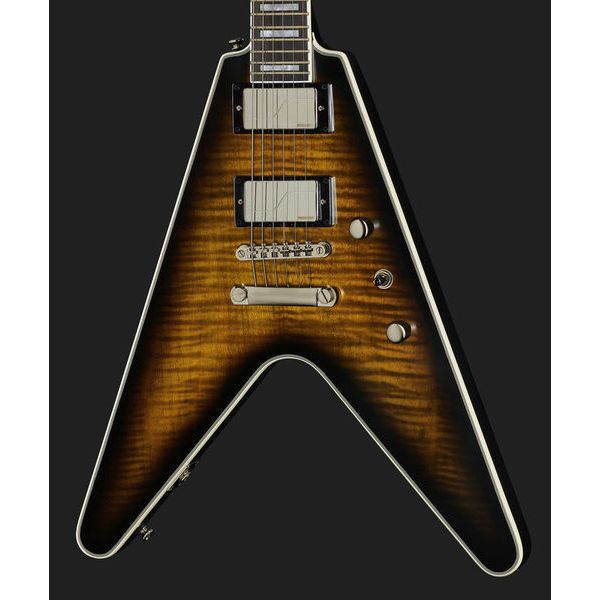 EPIPHONE FLYING V PROPHECY AGED YELLOW TIGER