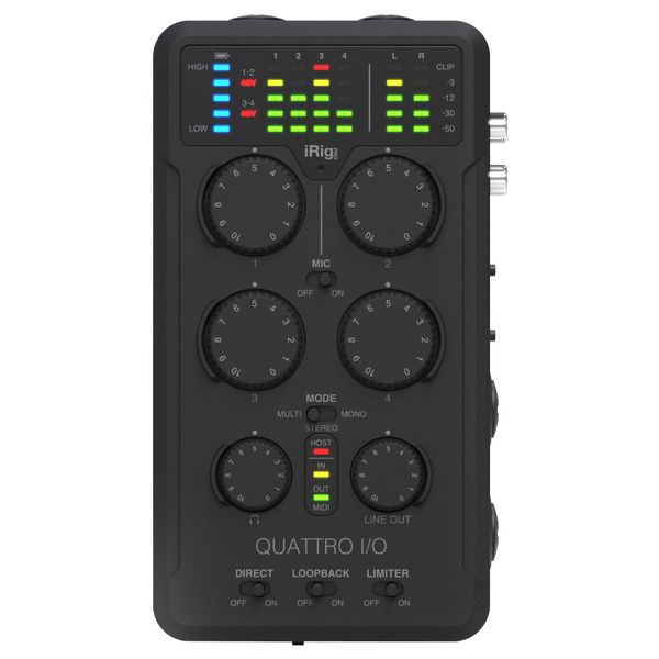 IK Multimedia iRig Pro Quattro I/O Deluxe
