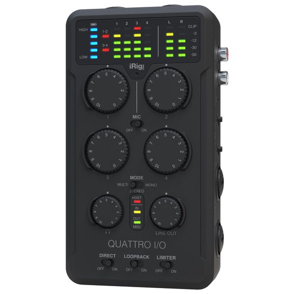 IK Multimedia iRig Pro Quattro I/O Deluxe