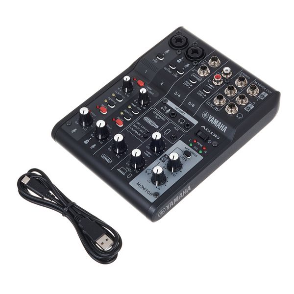 Yamaha AG06MK2B Mezclador de 6 canales USB