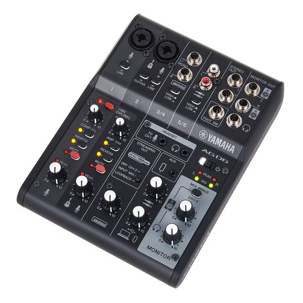 Yamaha AG06MK2B Mezclador de 6 canales USB