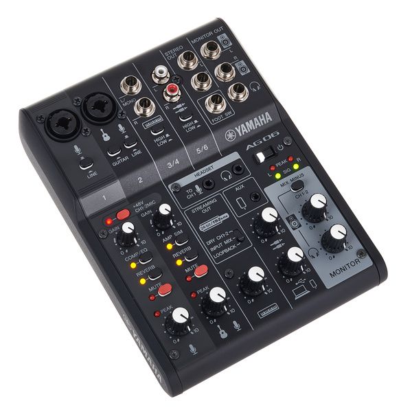 Yamaha AG06MK2B Mezclador de 6 canales USB