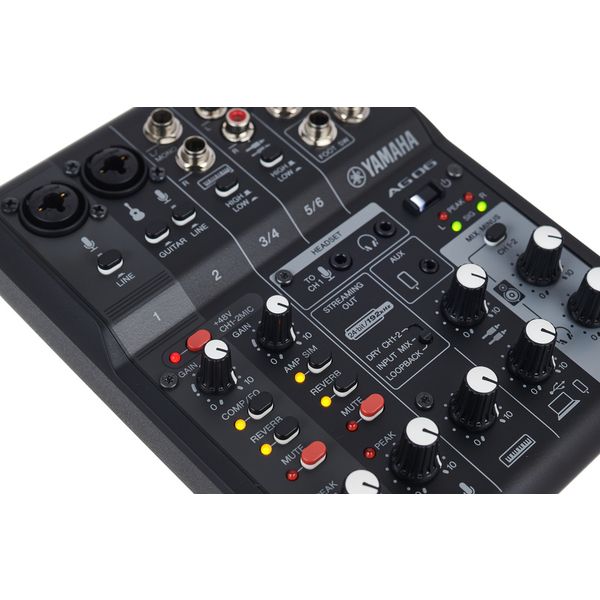 Yamaha AG06MK2B Mezclador de 6 canales USB