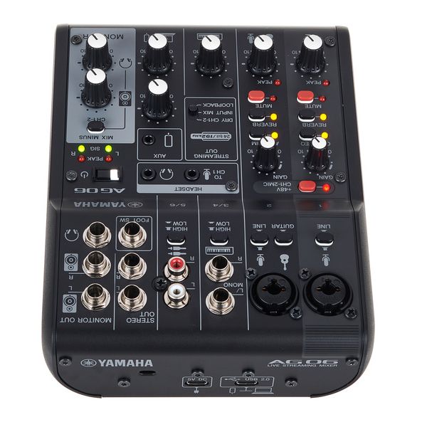 Yamaha AG06MK2B Mezclador de 6 canales USB