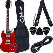 EPIPHONE POWER PLAYERS SG CON FUNDA Y ACC LAVA RED