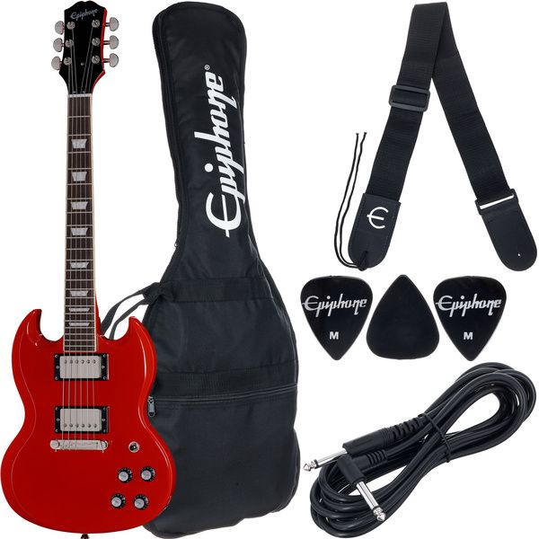 EPIPHONE POWER PLAYERS SG CON FUNDA Y ACC LAVA RED