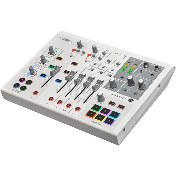 Yamaha AG08 White Mezclador de transmisión en vivo