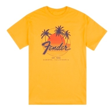 FENDER CAMISETA PALMERAS AMARILLA L