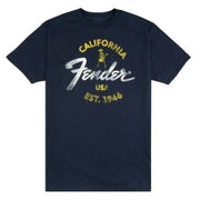 FENDER CAMISETA BAJA AZUL M
