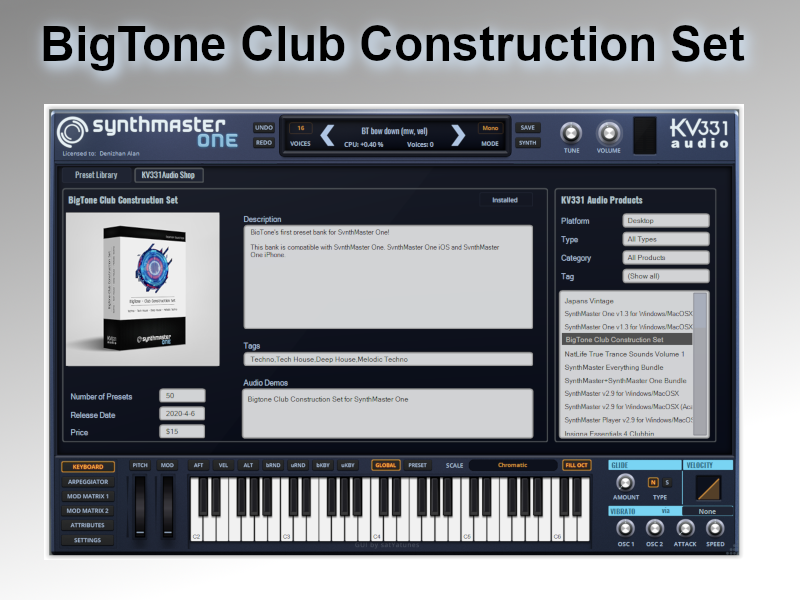 KV331 BigTone Club Construction