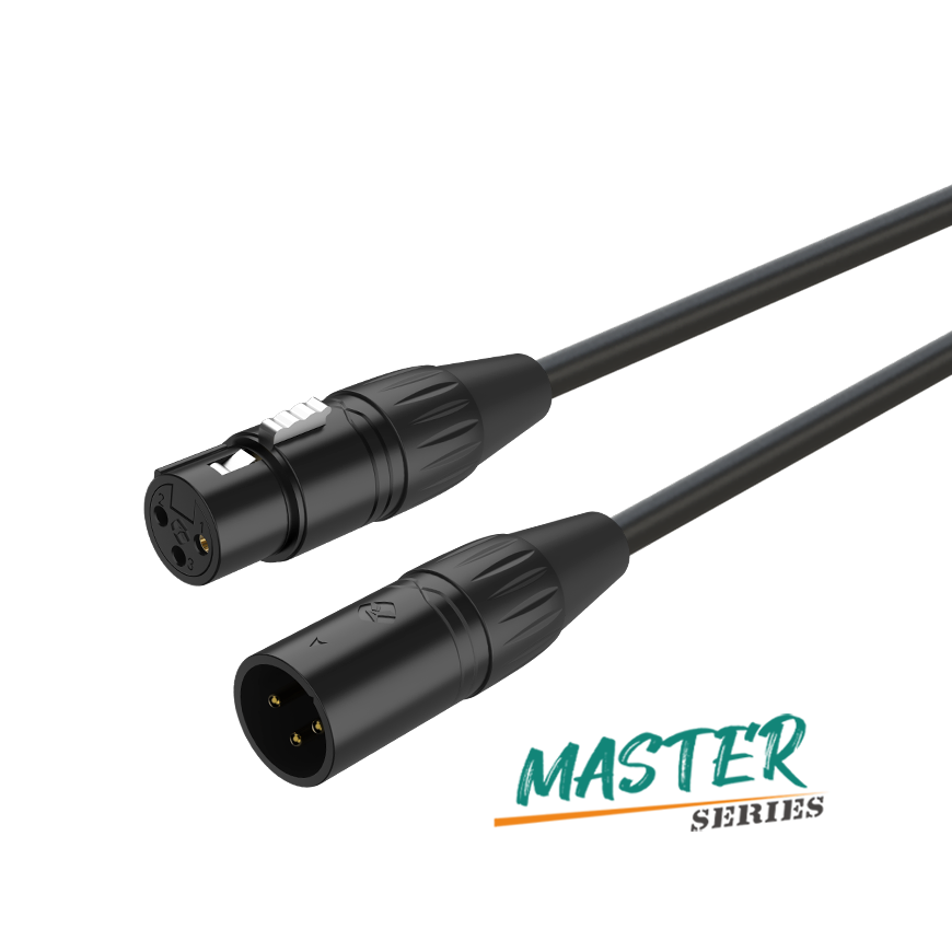 ROXTONE XLRh-XLRm negro, 20m