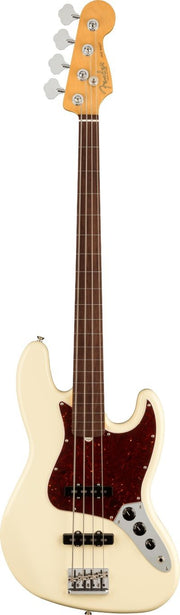 FENDER AMERICAN PRO II JAZZ BASS FRETLESS OW RW