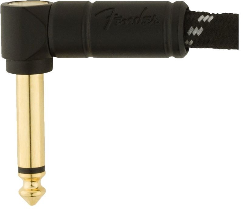 FENDER CABLE DELUXE TWEED NEGRO 15CM ACODADO