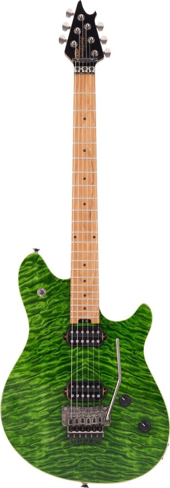 EVH WOLFGANG STD QM TRANSPARENT GREEN BMP