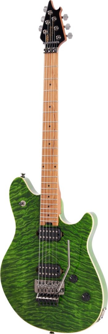 EVH WOLFGANG STD QM TRANSPARENT GREEN BMP