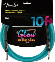 FENDER CABLE PRO GLOW IN THE DARK AZUL 3M