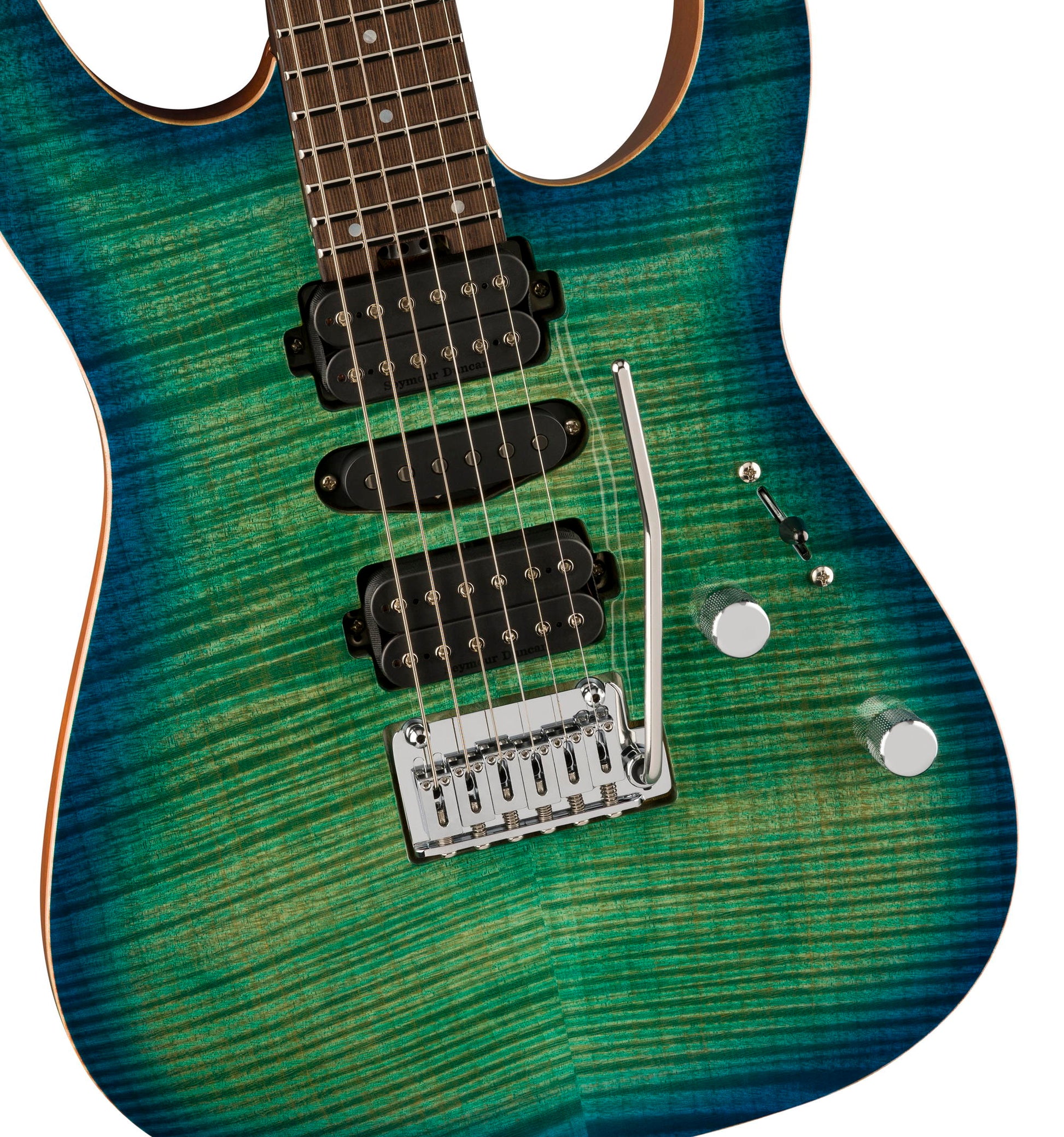 CHARVEL MJ DK24 HSH W CARRIBEAN BURST   WC