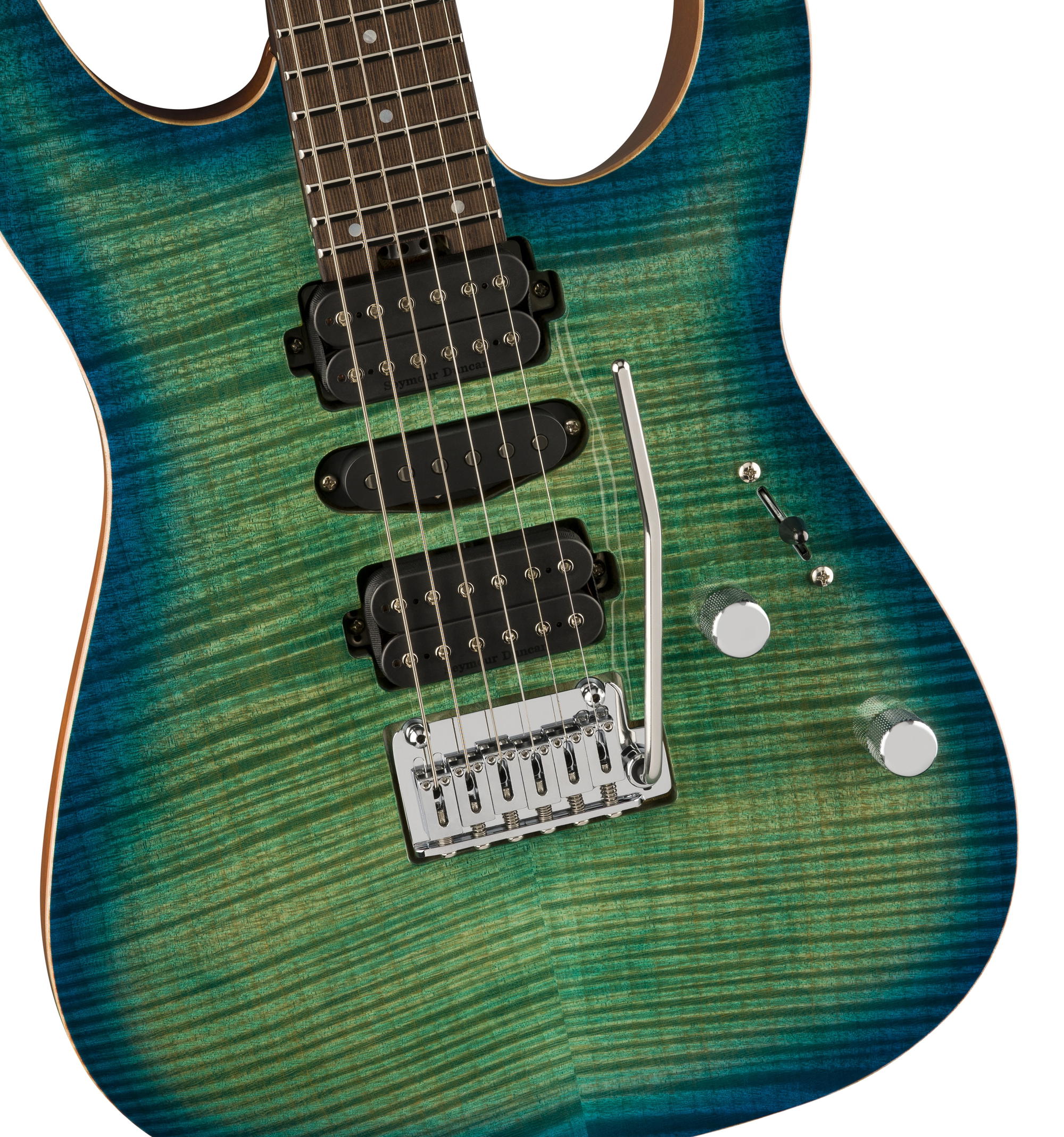 CHARVEL MJ DK24 HSH W CARRIBEAN BURST   WC