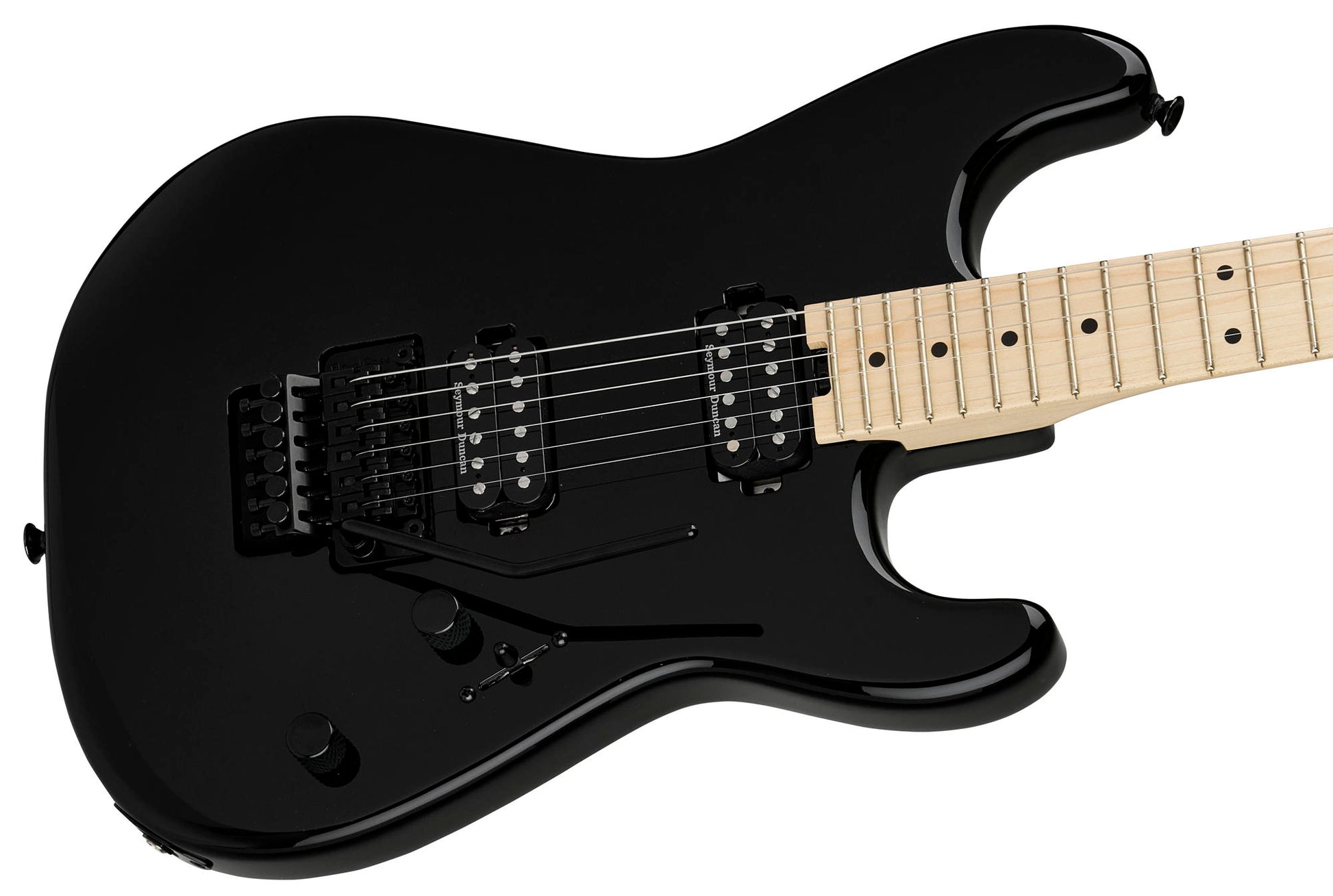 CHARVEL PRO MOD SD1 SRS HH FR MPL GLOSS BLK