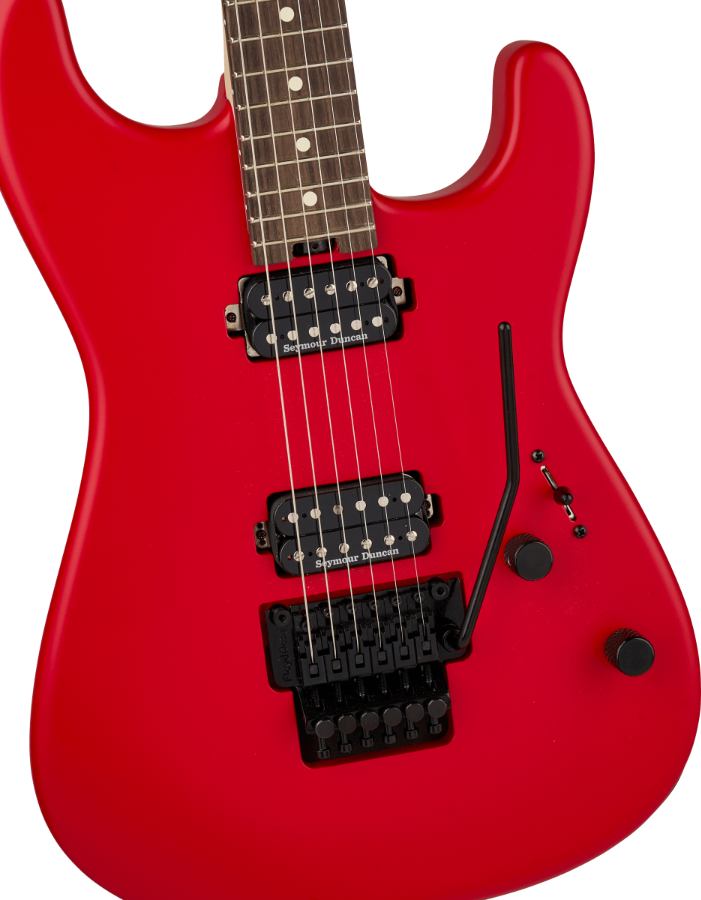 CHARVEL PRO MOD SD1 SRS HH FR RW SATIN FERRARI RED