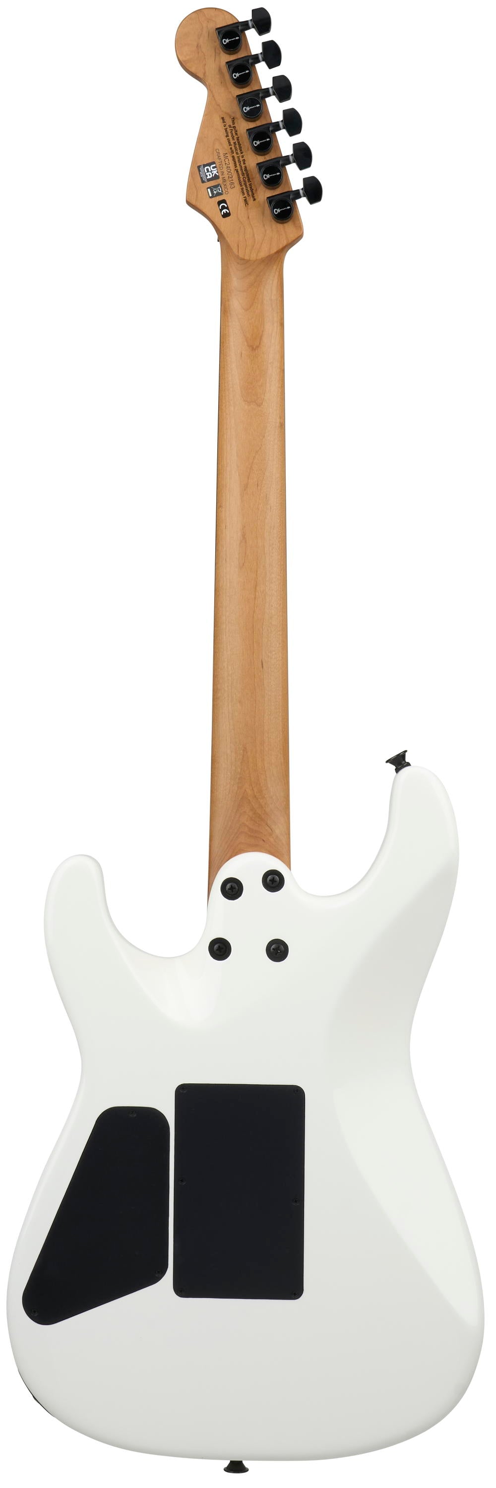 CHARVEL PRO MOD PLUS SD1 SRS HH FR EB SNOW WHITE