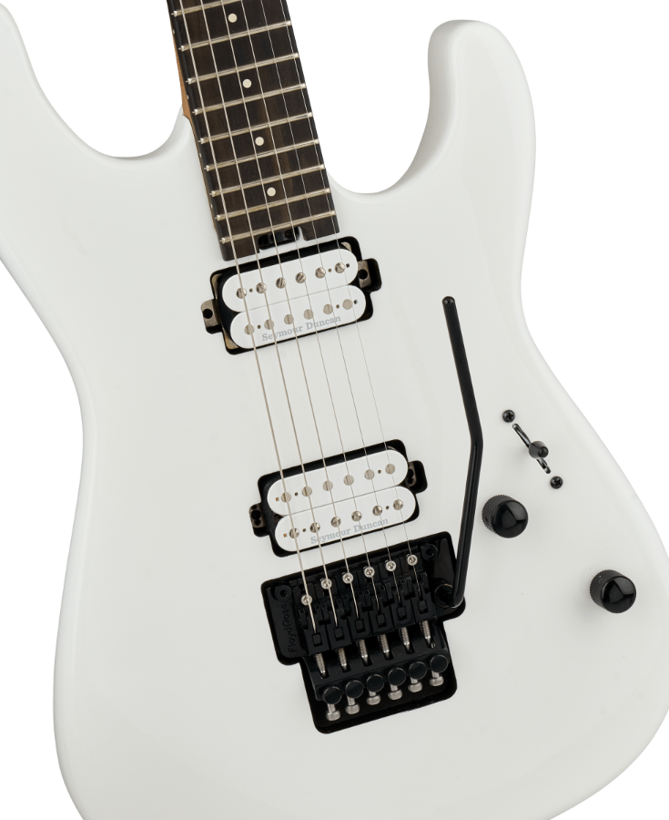 CHARVEL PRO MOD PLUS SD1 SRS HH FR EB SNOW WHITE