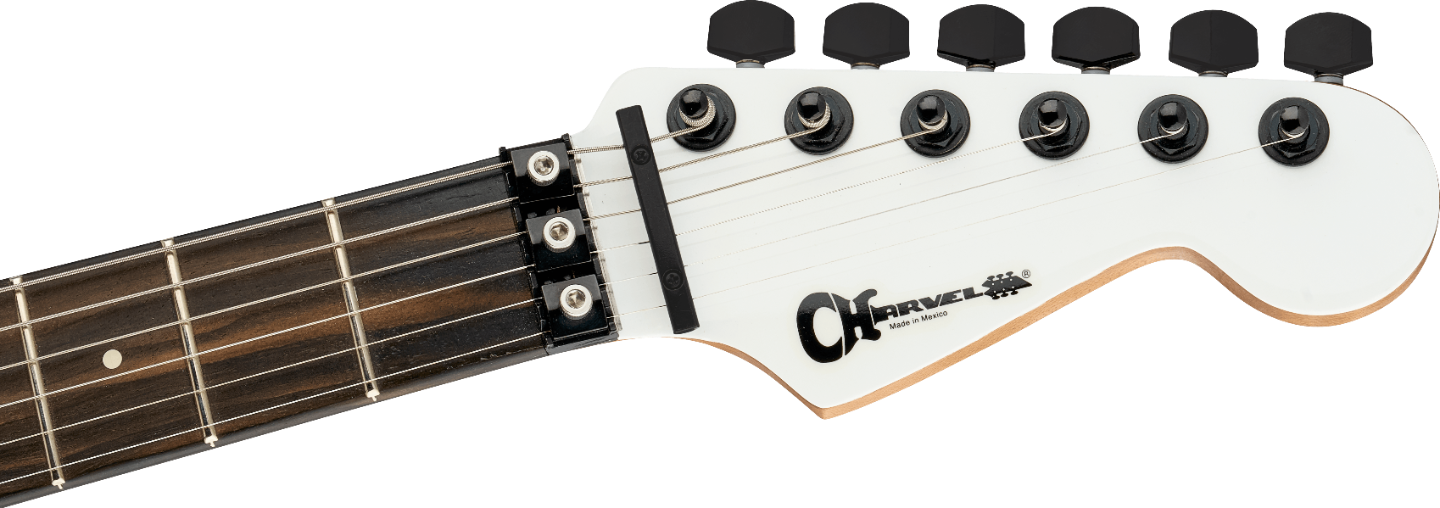 CHARVEL PRO MOD PLUS SD1 SRS HH FR EB SNOW WHITE