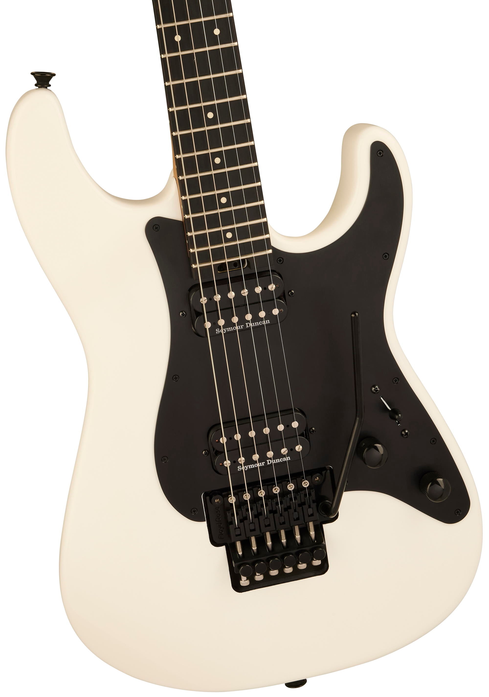CHARVEL PM PLUS SRS SC1 HH FR EB - SN WHT BLK AL