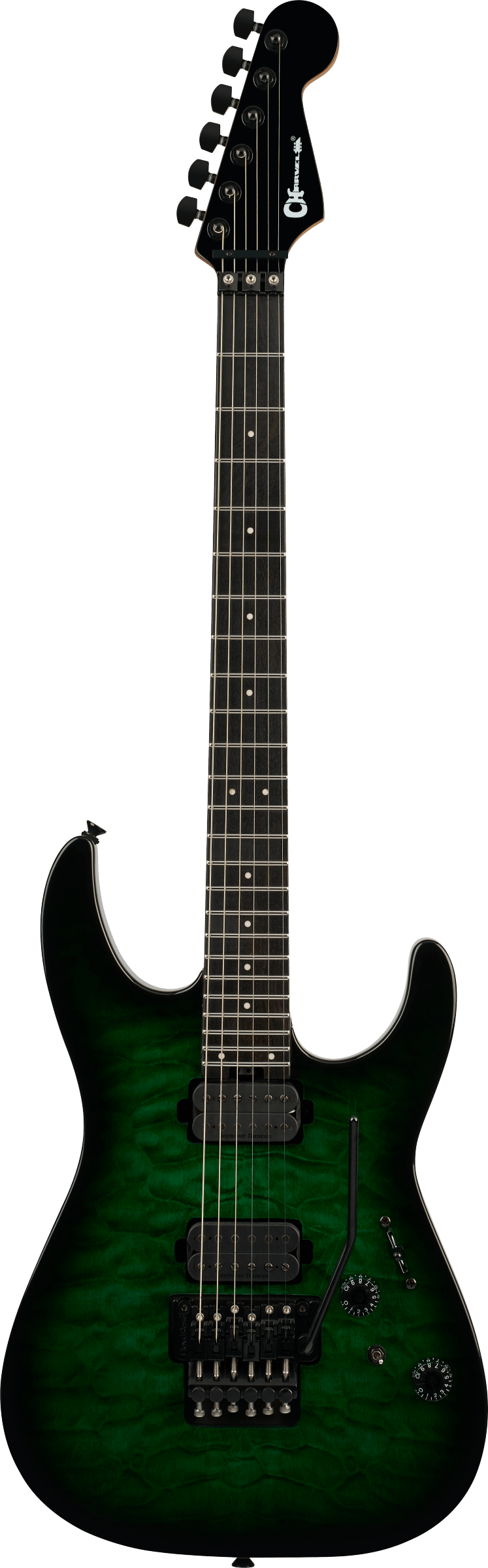 CHARVEL Pro-Mod Plus Dinky® DK24 HH FR QM EB GREEN