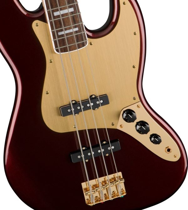 SQUIER 40 ANIVERSARIO JAZZ BASS GOLD RRM IL