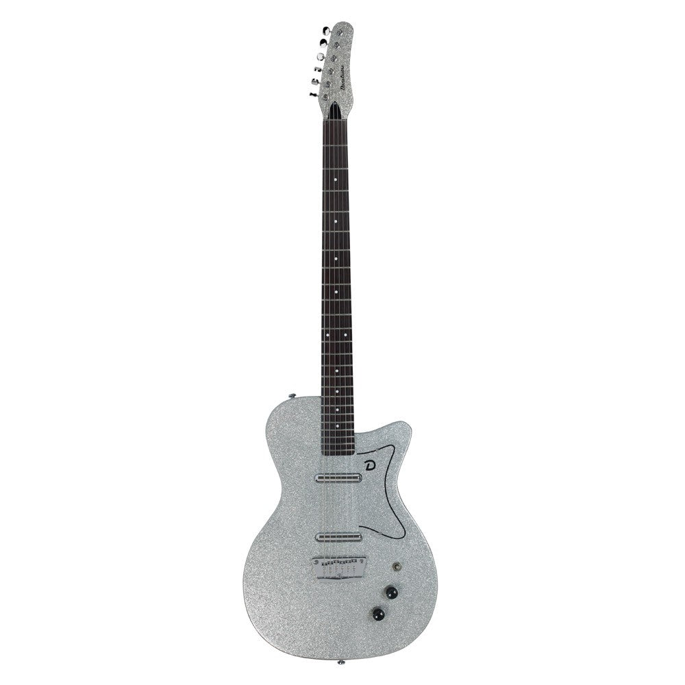 DANELECTRO BARITONE DOLPHIN SILVER METALFLAKE
