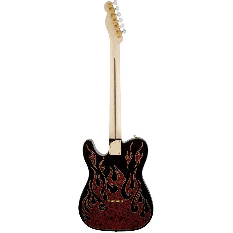 FENDER JAMES BURTON TELE RED PAISLEY FLAMES MP