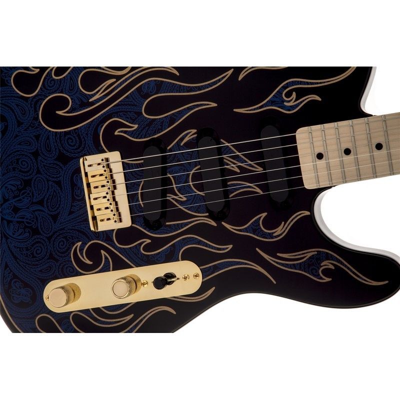 FENDER JAMES BURTON TELE BLUE PAISLEY FLAMES MP