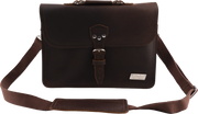 JACKSON JACKSON LIMITED EDITION LEATHER LAPTOP BAG BROWN