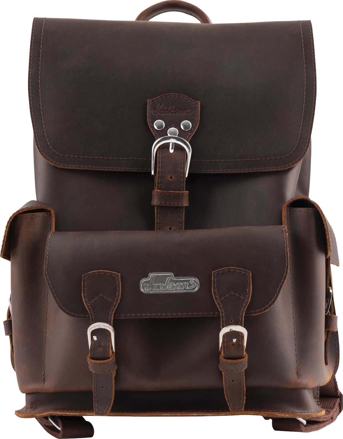 JACKSON JACKSON LIMITED EDITION LEATHER BACKPACK BROWN