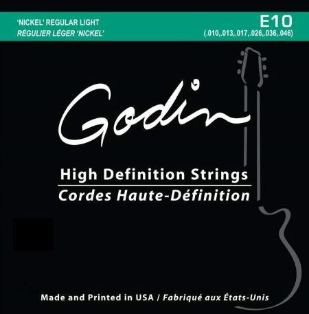 GODIN E10 NICKEL REGULAR LIGHT 10 46