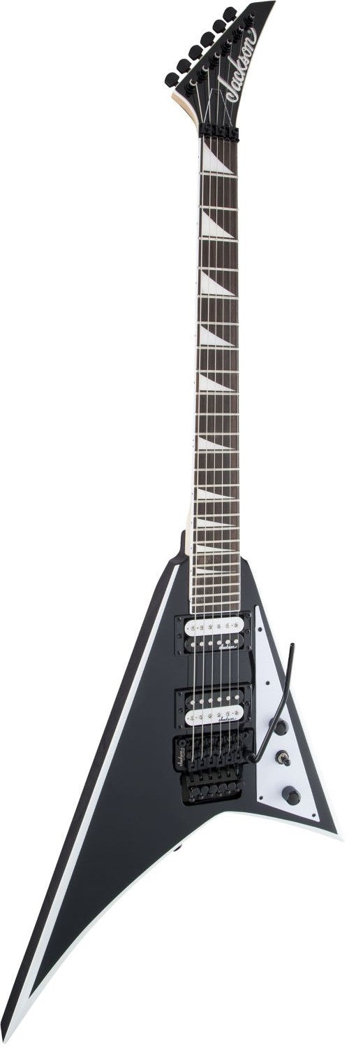 JACKSON JS RHOADS JS32 BLACK WITH WHITE BEVELS