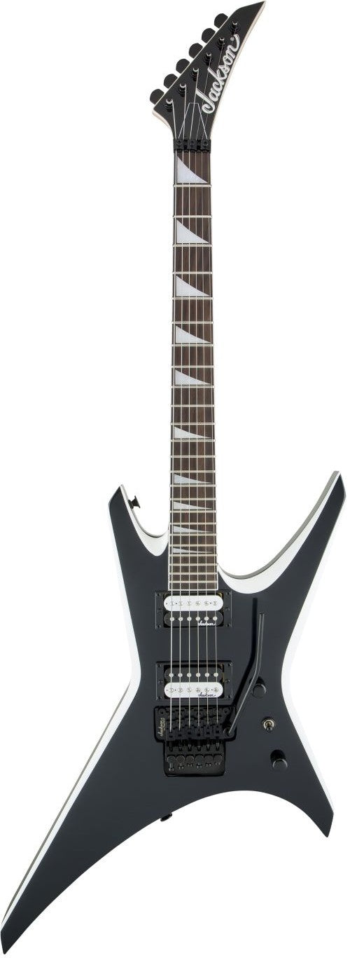JACKSON JS WARRIOR JS32 BLACK WITH WHITE BEVELS