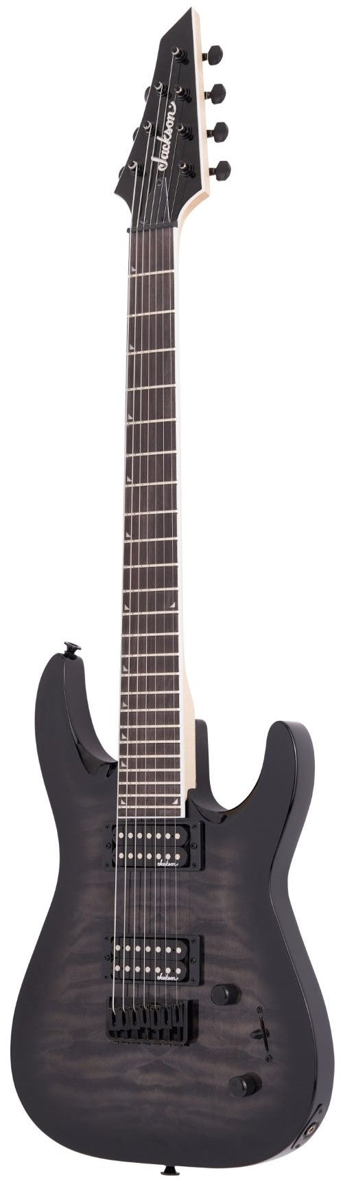 JACKSON JS DINKY ARCH TOP JS22Q-7 DKA HT T BLACK 7 CUERDAS
